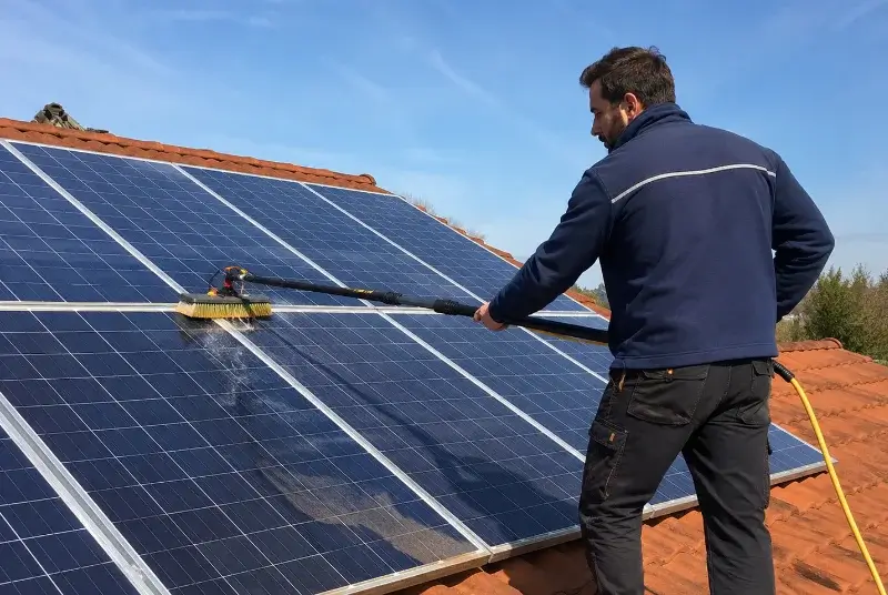 Nettoyage et entretien de panneaux solaires à Hirel
